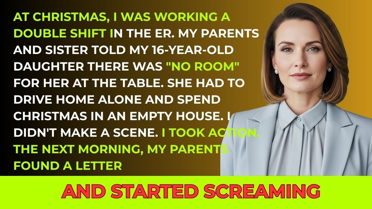 At Christmas, my parents and sister told my 16 year old daughter there was “NO ROOM” for her.