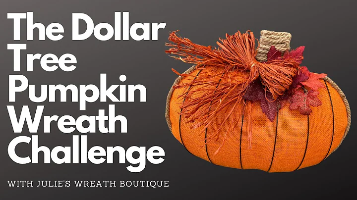 Dollar Tree Pumpkin Wreath -  With This Southern G...