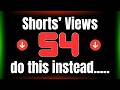 If your shorts get under 1,000 views... do this