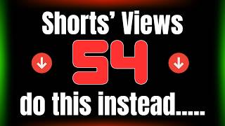 If your shorts get under 1,000 views... do this