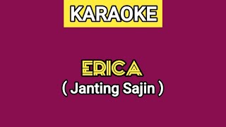 ERICA - JANTING SAJIN ( KARAOKE )