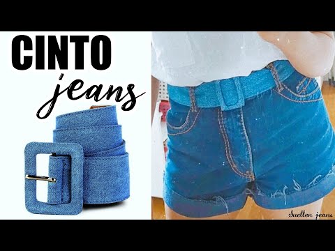 Vídeo: Como Fazer Um Cinto Com Jeans Velhos