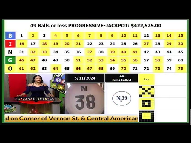 MEGA BINGO DRAW 05-11-2024..JACKPOT IS $$422,525.00.. ADS ARE MUTED TO AVOID COPYRIGHT INFRINGEMENT. class=