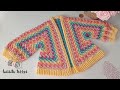 WOW!!🥰Teje de una Forma Diferente Fácil y Rapido ¡Nuevo Patrón de Ganchillo! Jersey Colorido crochet