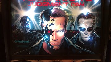 Terminator 2 Judgement Day Pinball Machine Backglass - Translite - Playfield - Williams Pinball