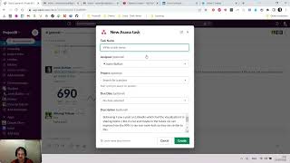 How to create Asana tasks in Slack