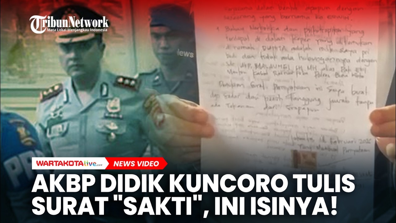 AKBP Didik Kuncoro Tulis Surat 