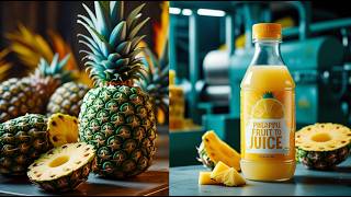 Inside Modern Factory: The Secret Processing Step Behind Global Pineapple Juice (Full Process)