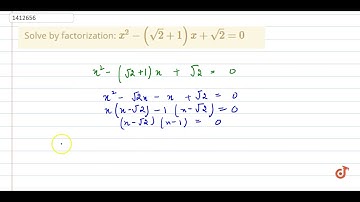Solve by    factorization:  ltmath gt  ltmrow gt  ltmsup gt  ltmi gtx lt/mi gt  ltmn gt2 lt/mn