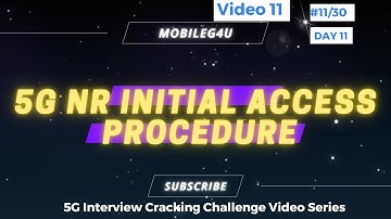 Day #11/30 | 5G NR Initial Access Procedure  | 5G Interview Cracking Challenge Video Series | #5G