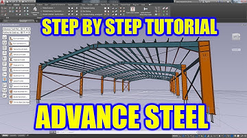 ADVANCE STEEL TUTORIAL - PORTAL FRAME | #structural #detailing #design