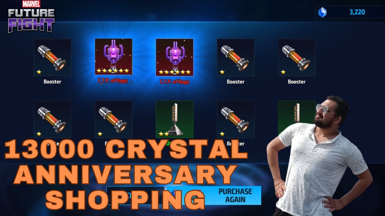 All About 13000 Crystal Shopping in Anniversary 5k Crystals Gambling Marvel future Fight