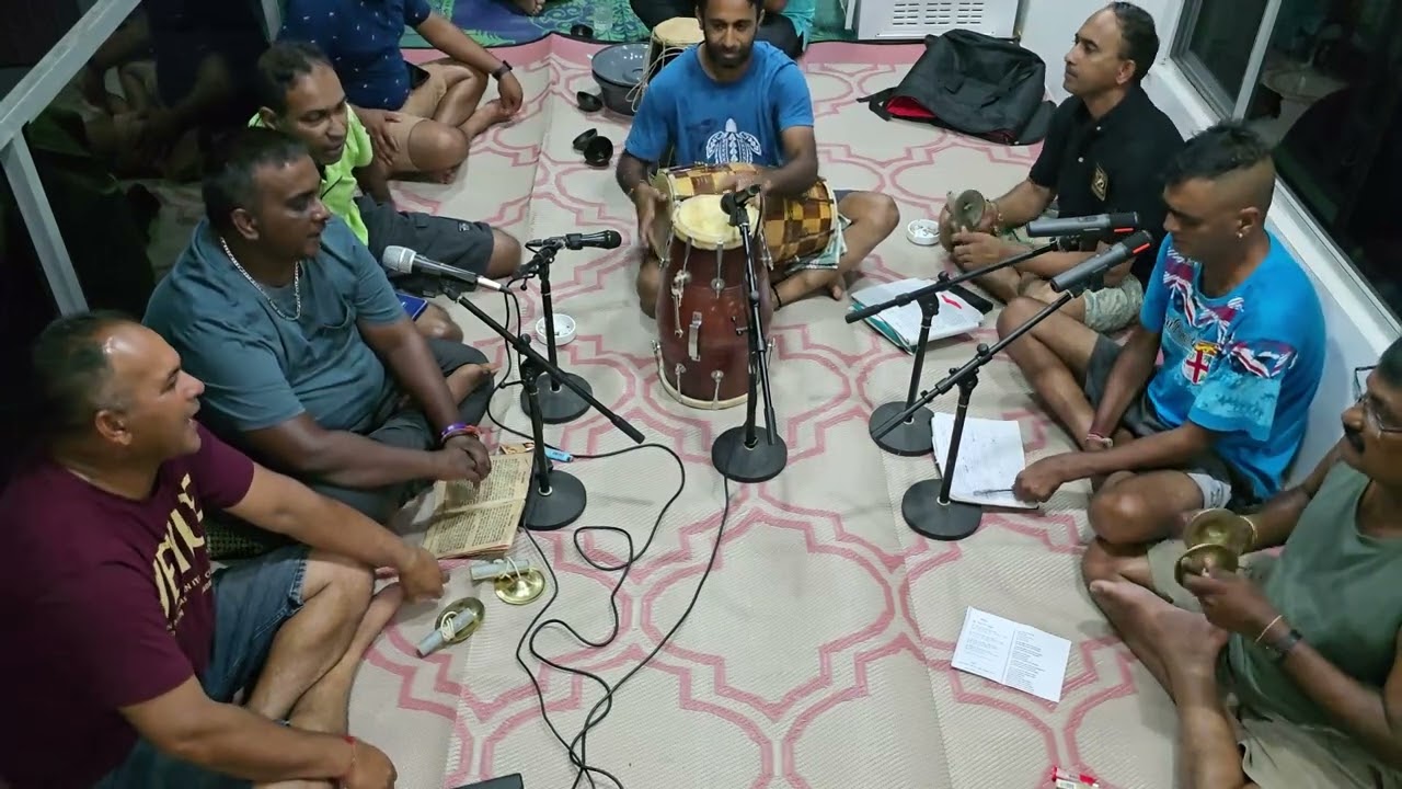 Fiji  Holi Faag 2025 Shree Sanatan Dharam Satsang Faag Mandali - Chautaal by Deepak Chand - 1