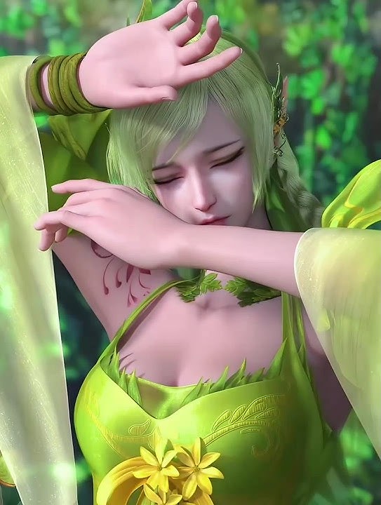 The green elf is so cute 😍 | The land of miracles #shorts #short #donghua