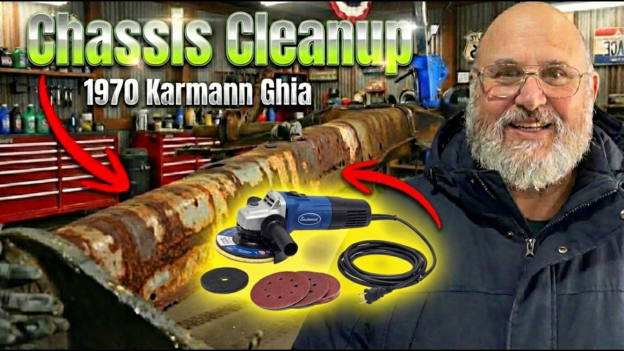 Очистка шасси кабриолета Karmann Ghia 1970 года — без пескоструйной обработки. Часть 11.