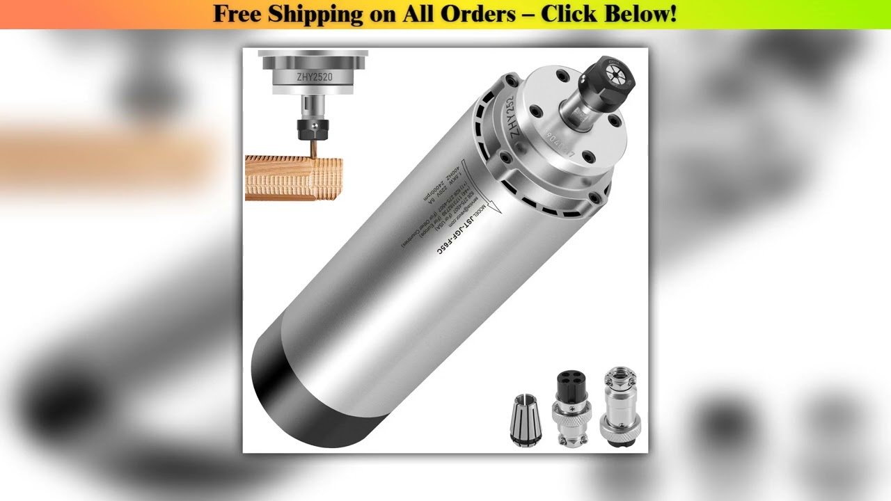 SucceBuy Spindle Motor 1.5KW Air Cooled CNC Spindle Motor 3HP ER11 CNC Milling Motor 8000-24000