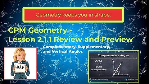 CPM Geometry Lesson 2.1.1 Review and Preview