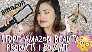 Reviewing Stupid Amazon Beauty Products I've Purchased | Most Relatable Video Ever.