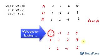 Solving a Linear System by Gaussian Elimination with Back Substitution
