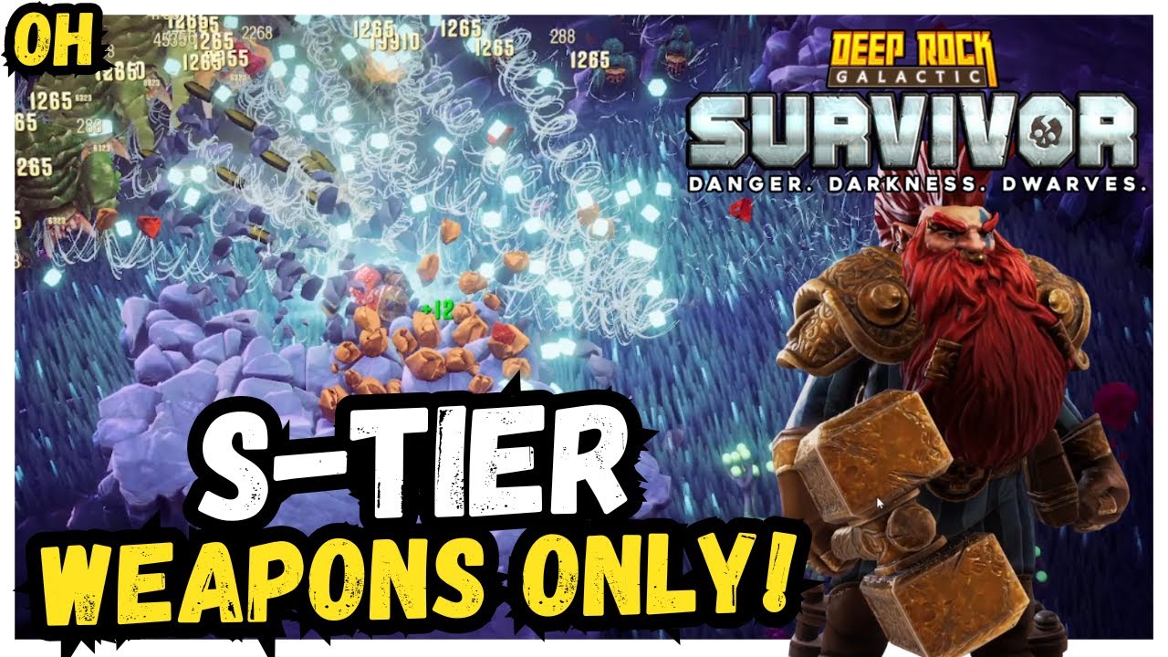 S-TIER Weapons Only!! Deep Rock Galactic Survivor!