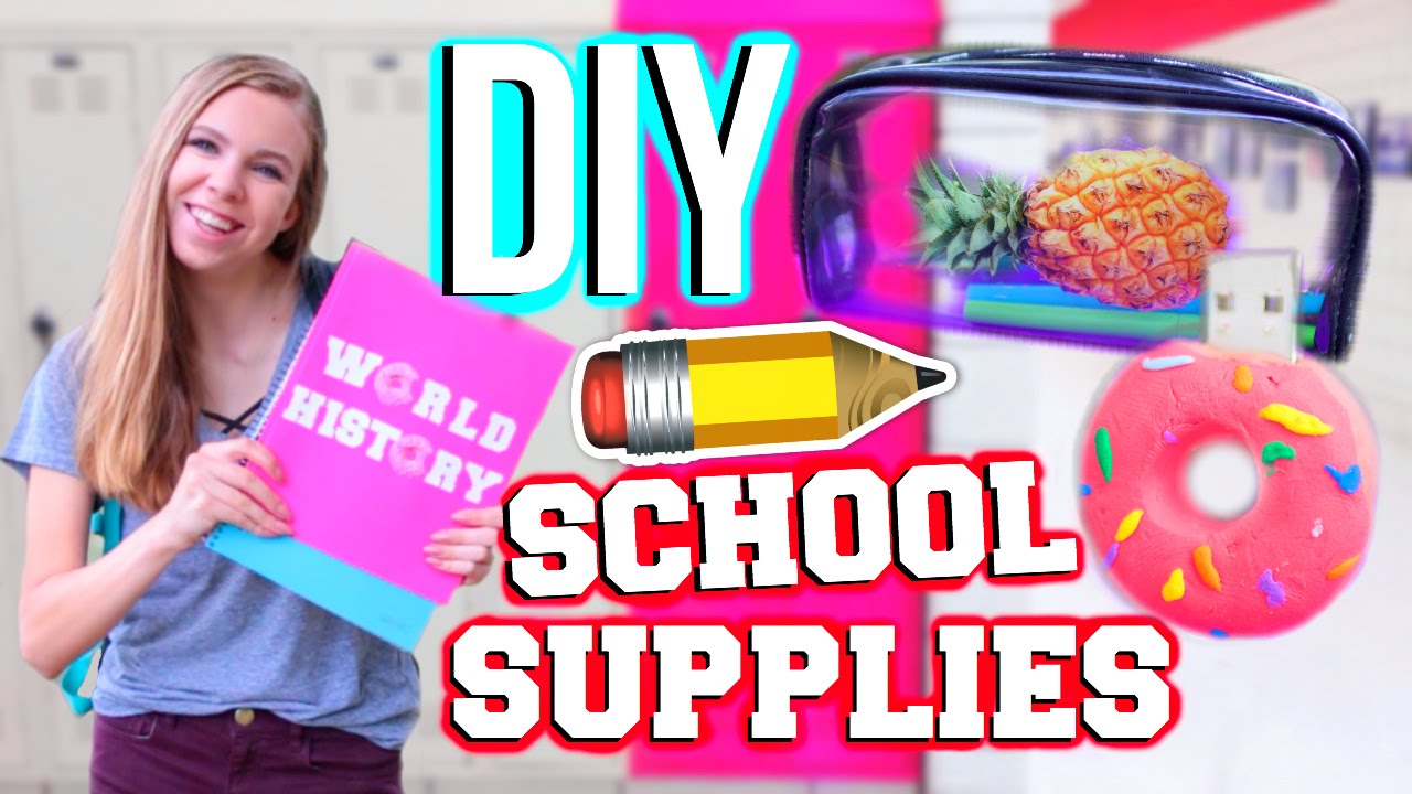 DIY School Supplies & Organization Ideas! Back to School 2016-2017!