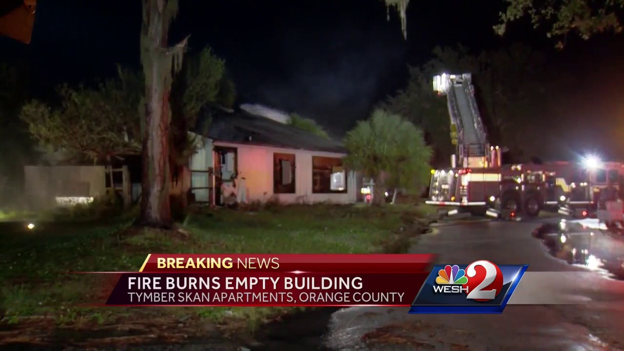 Fire breaks out at troubled Orange County apartments - YouTube