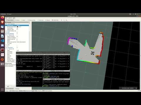 Oped Quadruped Dynamixel AX-12 #3 - SLAM Gmapping RPLidar A1M8 (CHAMP Robot Controller ROS Package)