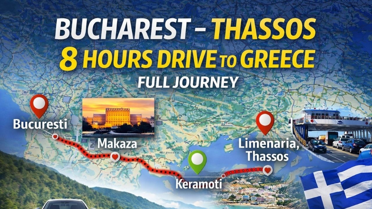 8 Hours to Greece | Bucharest to Thassos Full Drive