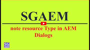 note resourceType in AEM Dialogs