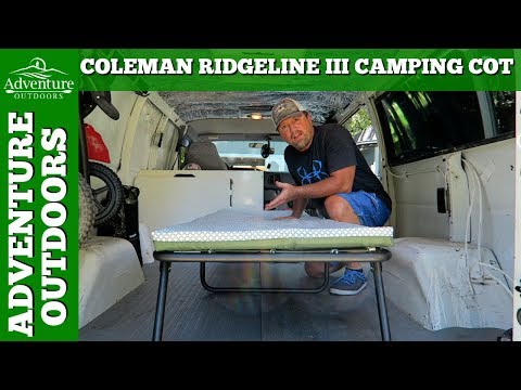 coleman ridgeline iii camp bed folding camping cot