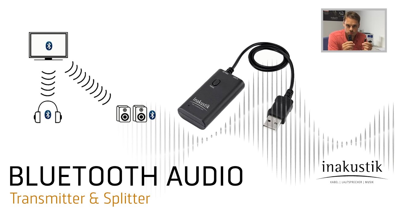 in-akustik Audio Bluetooth Transmitter & Splitter 