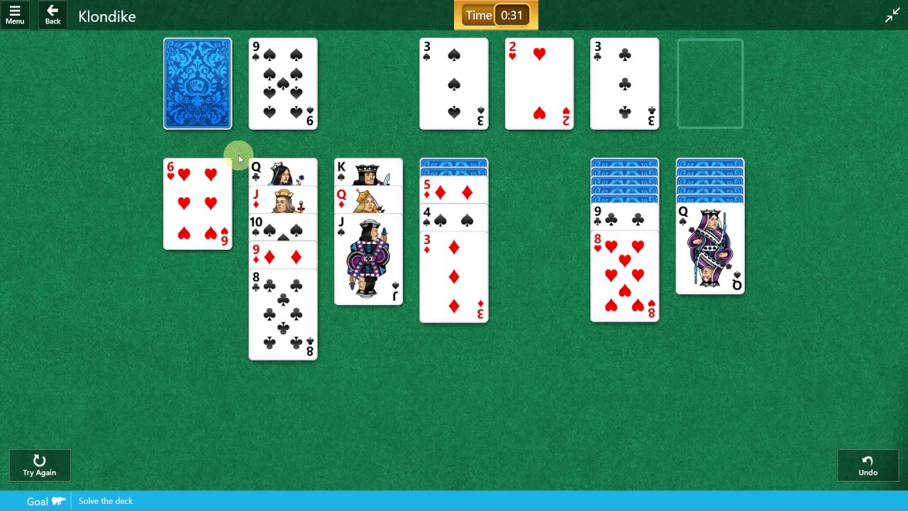 solitaire klondike.