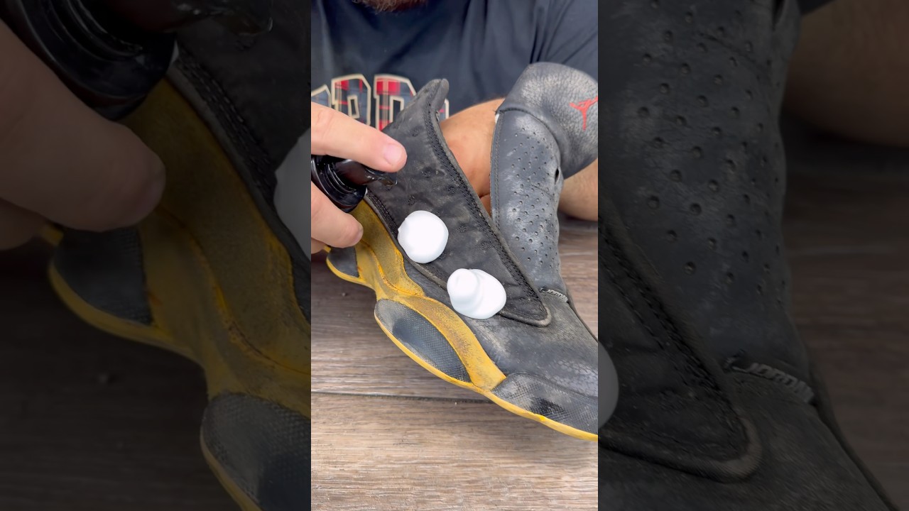 Bringing these Jordan 13’s back to life🤩 