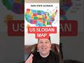 US STATE SLOGAN MAP #history #historical #usa #america #news #map #maps #state #jokes #humor #memes