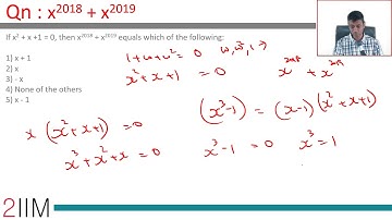 XAT Previous Year Papers | Quantitative Aptitude - x^2018 + x^2019  | XAT 2020 Preparation