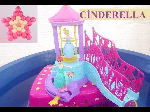 Disney Princess Water Palace Playset Ariel Cinderella Belle Rapunzel