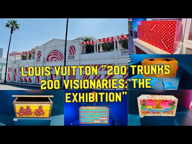 LOUIS VUITTON 200 TRUNKS 200 VISIONARIES EXHIBITION IN LOS ANGELES +  UNBOXING EXCLUSIVE MERCH!? 