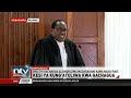 Mawakili wa Gachagua wamtetea dhidi ya kuondolewa madarakani