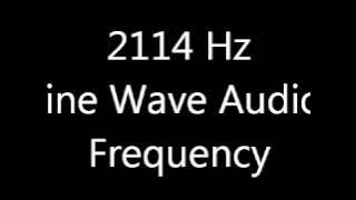 2114 Hz Sine Wave Sound Frequency