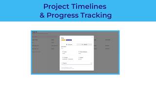 Project Timelines & Progress Tracking