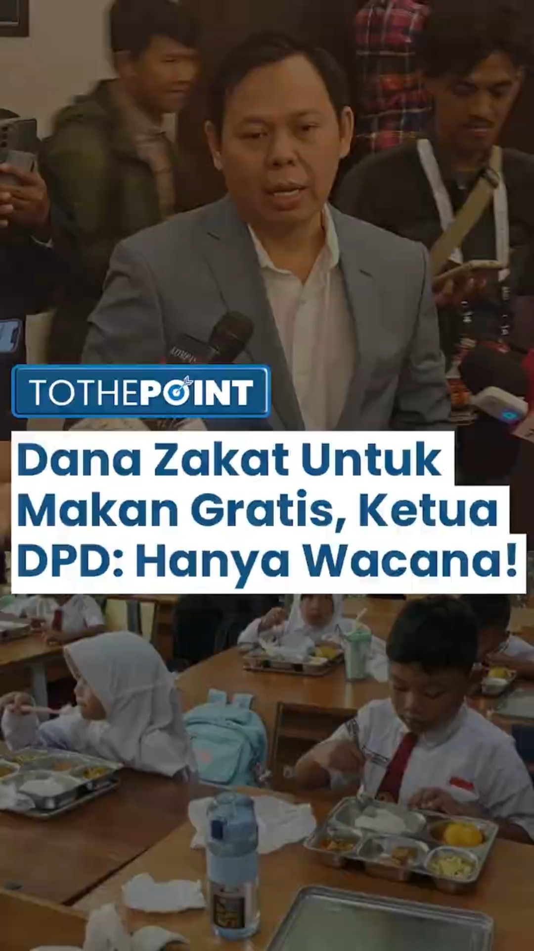 Dana Zakat Digunakan Untuk Program Makan Gratis, Sultan Najamuddin: Ini Baru Wacana Saja!