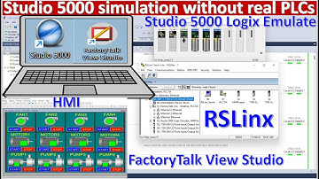 Studio 5000 V33 simulation with FactoryTalk View Studio V11 (highlight)