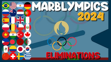 32 Times Elimination - MarblOlympics 2024 Step 2 - Marble Race in Algodoo