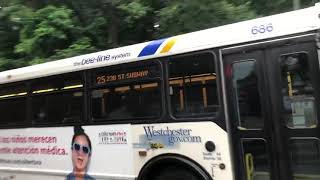 BEE-LINE BUS ORION V Route 25 To 238 STREET SUBWAY STATION#686 YONKERS AVE DAIMLER CHRYSLER 05.501