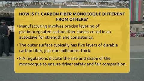 How Is F1 Carbon Fiber Monocoque Different From Others? - Pole Position Experts