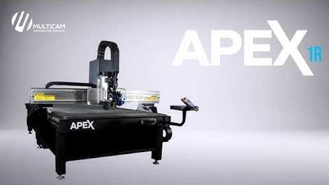 MultiCam Apex1R CNC Router Cutting Acrylic
