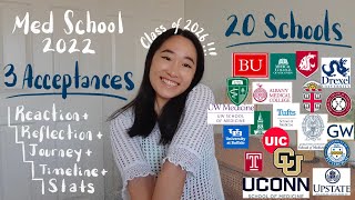 Med School ACCEPTANCE 2022 | sharing my Reaction + Reflection + Journey + Timeline + Stats