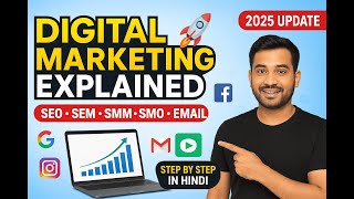 Digital Marketing Explained in Hindi 🔥 SEO, SEM, SMM, SMO & Email Marketing Full Guide #trending 