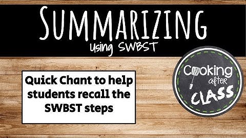 SWBST Summarizing Chant