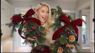 AN EPIC FESTIVE FAIL | HOW TO MAKE A DIY CANDY CANE WREATH & A GINGERBREAD DISASTER - Vlogmas Day 11
